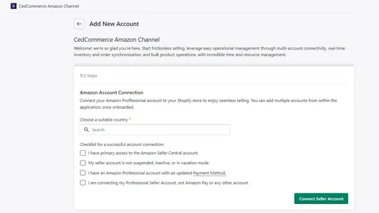 CedCommerce Amazon Channel screenshot