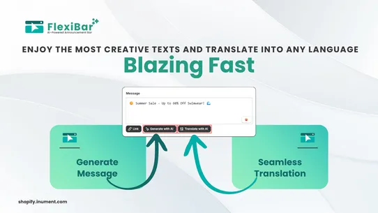 FlexiBar ‑ AI Announcement Bar screenshot