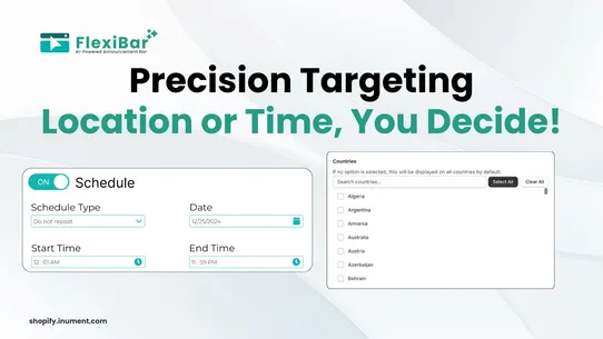 FlexiBar ‑ AI Announcement Bar screenshot
