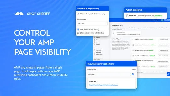 Shop Sheriff AMP Pages screenshot