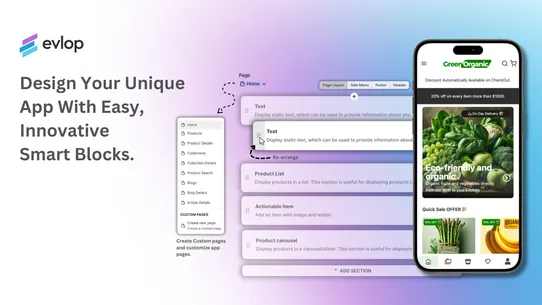 Evlop ‑ Mobile App Builder screenshot