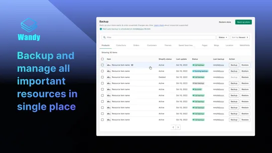 WD Backups: Back up &amp; Restore screenshot