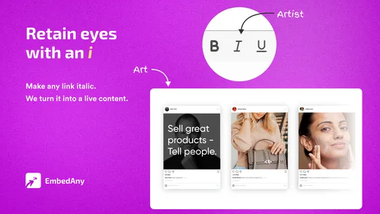 EmbedAny Social Media w/ Link screenshot