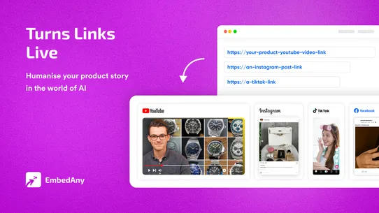 Embed Any Social Media w/ Link screenshot
