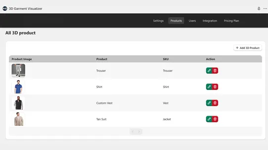 Mirrorsize‑3D Configurator screenshot