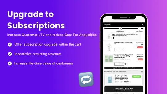 Unicorn ‑ Upsell Cart Drawer screenshot