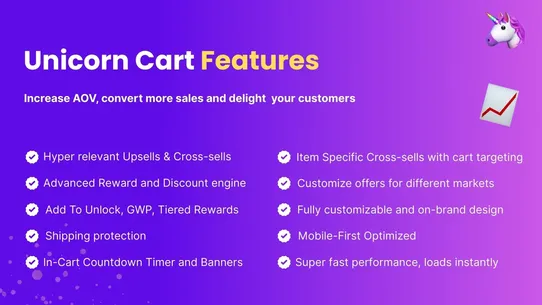 Unicorn ‑ Upsell Cart Drawer screenshot