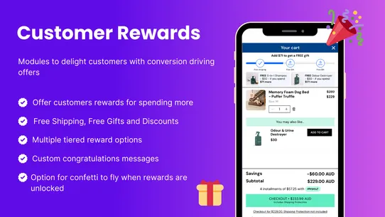 Unicorn ‑ Upsell Cart Drawer screenshot