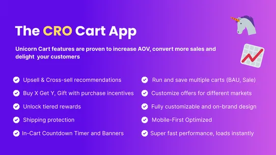 Unicorn ‑ Upsell Cart Drawer screenshot
