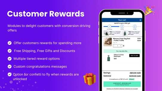 Unicorn ‑ Upsell Cart Drawer screenshot