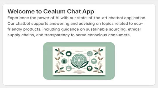 Cealum Chatbot screenshot