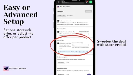Win‑Win Returns screenshot