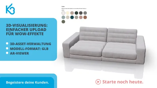 K3  ‑ 3D Produktkonfigurator screenshot