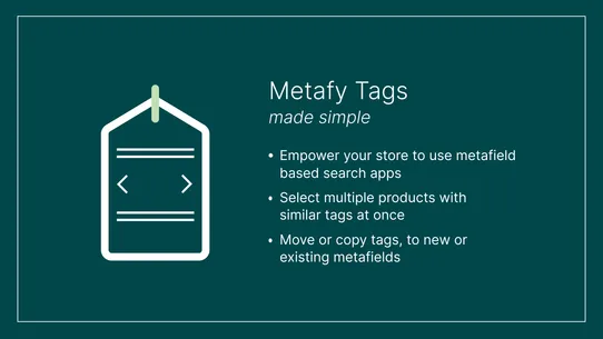 Metafy Tags Made Simple screenshot
