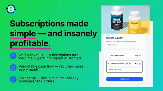 Ongoing Subscriptions App screenshot