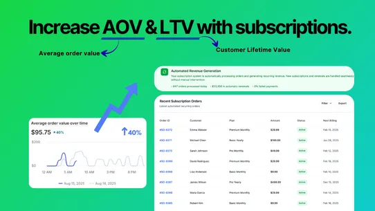 Ongoing Subscriptions App screenshot