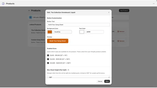Gang Sheet PRO screenshot