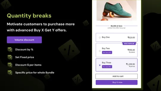Bundle Discount Quantity Break screenshot