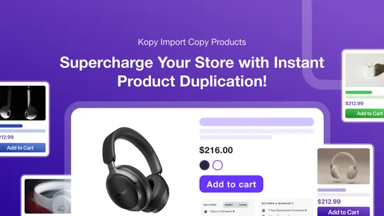 Kopy‑er Import Copy Products screenshot