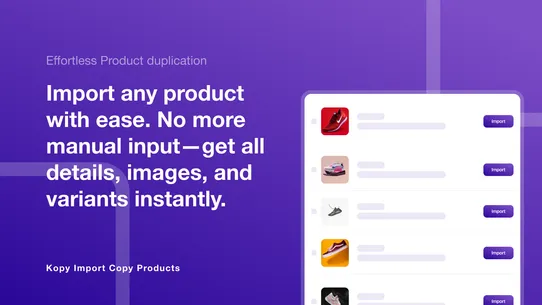 Kopy‑er Import Copy Products screenshot