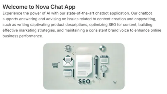 Nova Chatbot screenshot