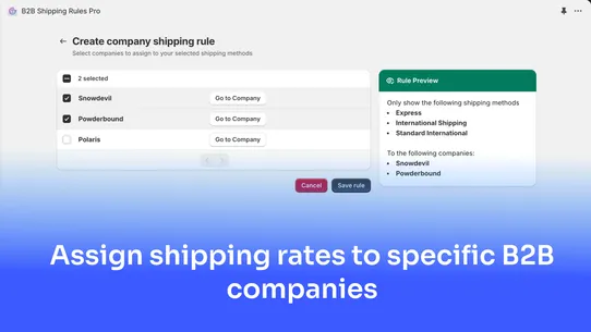 B2B Shipping Rules Pro screenshot