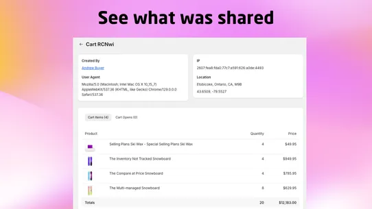 Share Cart by Moonloon screenshot