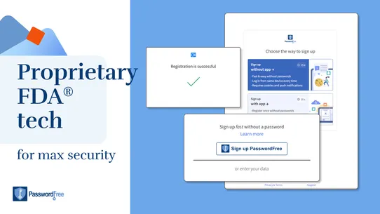 PasswordFree Authenticator App screenshot