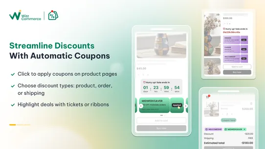 Snap Coupons Discounts in Cart screenshot