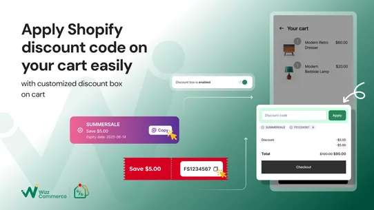 Snap Coupons Discounts in Cart screenshot