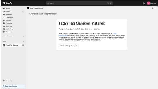 Tatari Tag Manager screenshot