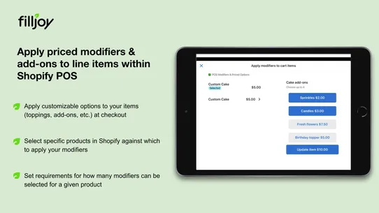 Medley: Modifiers for POS screenshot