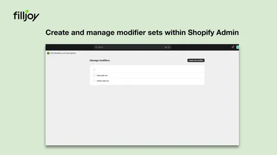 Medley: Modifiers for POS screenshot