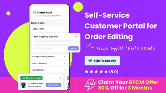 Revize: Order Editing &amp; Upsell screenshot