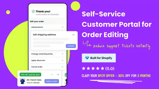 Order Editing &amp; Upsell: Revize screenshot