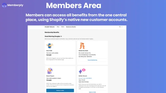 Memberply Memberships screenshot