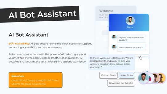 Oscar Chat AI Bots &amp; Live Chat screenshot