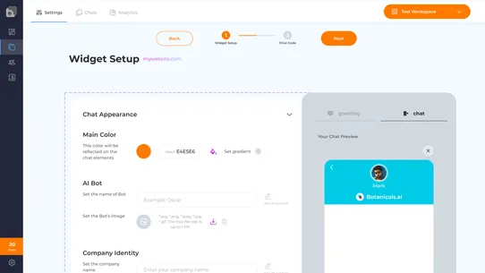 Oscar Chat AI Bots &amp; Live Chat screenshot