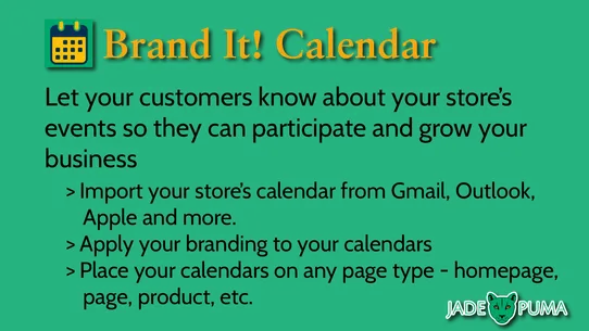 Brand It! Calendar screenshot