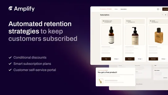 Amplify | Subscriptions screenshot