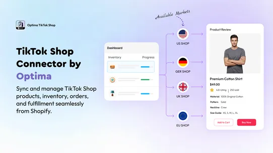 Optima Tiktok Shop Connector screenshot