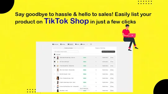 Optima Tiktok Shop Connector screenshot