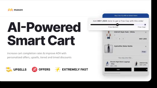 Mason: AI Smart Cart &amp; Upsells screenshot