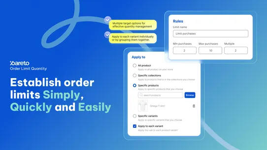 Pareto ‑ Order Limit Quantity screenshot