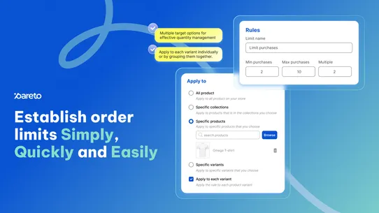 Pareto ‑ Order Limit Quantity screenshot