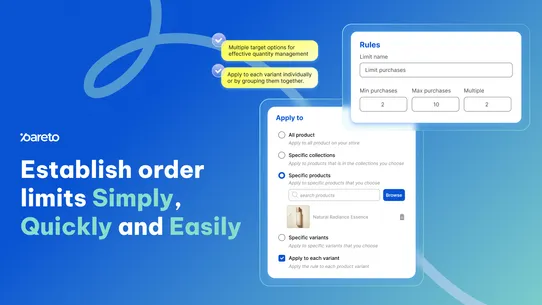 Pareto ‑ Order Limits Quantity screenshot