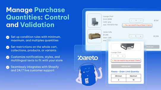 Pareto ‑ Order Limit Quantity screenshot