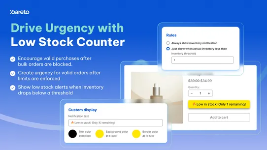 Pareto ‑ Order Limits Quantity screenshot