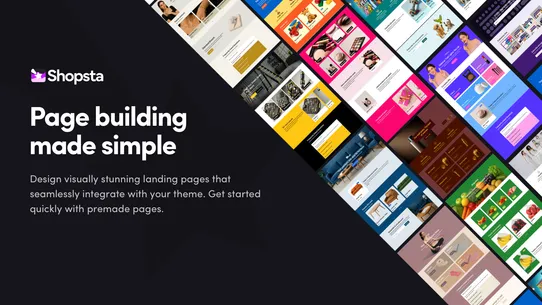 Shopsta Landing Page Builder screenshot