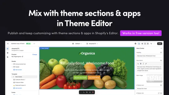 Shopsta Landing Page Builder screenshot